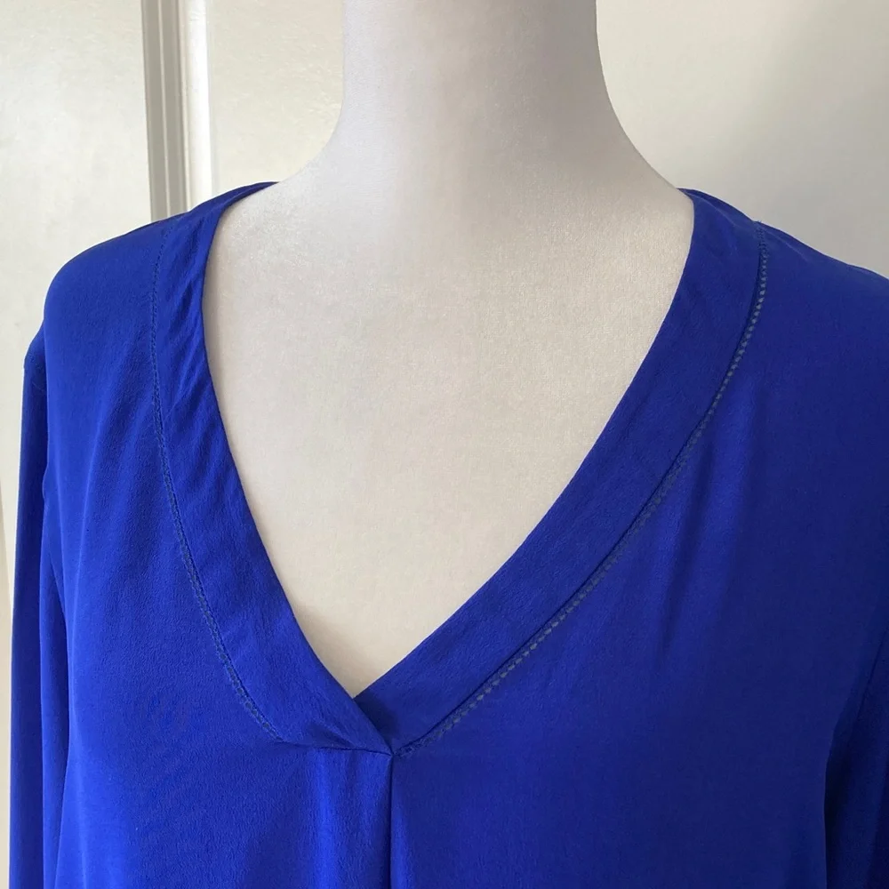 J. Crew 10 Blue Women's Top Long Sleeves